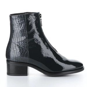 Bos. & Co. Jordan Zip Up Ankle Boots in Dark Grey